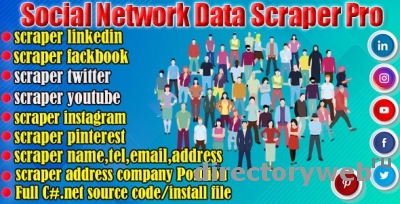 Программа парсер Social Network Data Scraper Pro v12.0